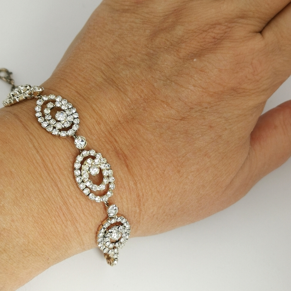 VINTAGE 90's crystal bracelet